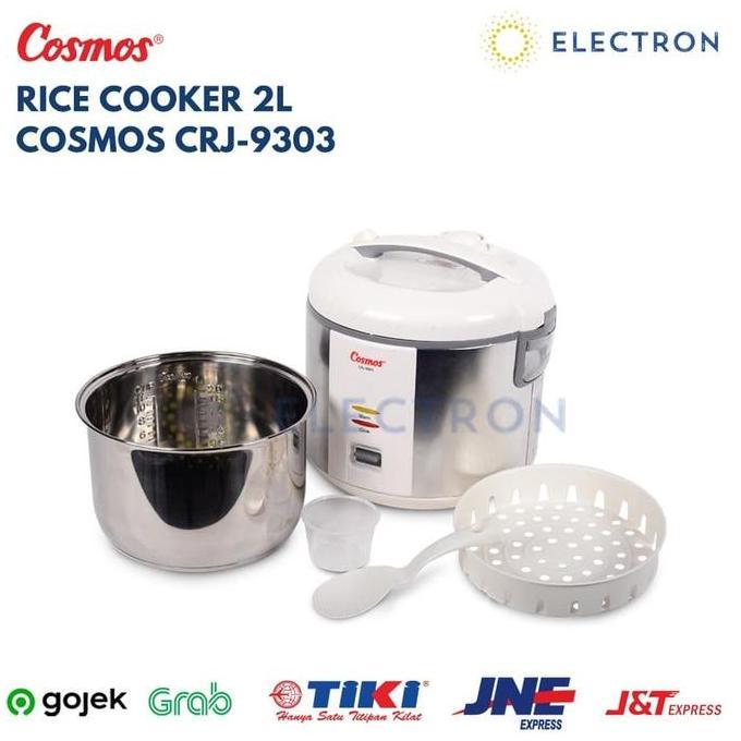 Cosmos 2L CRJ9303 CRJ 9303 CRJ-9303 Rice Cooker Magic Com Stainless