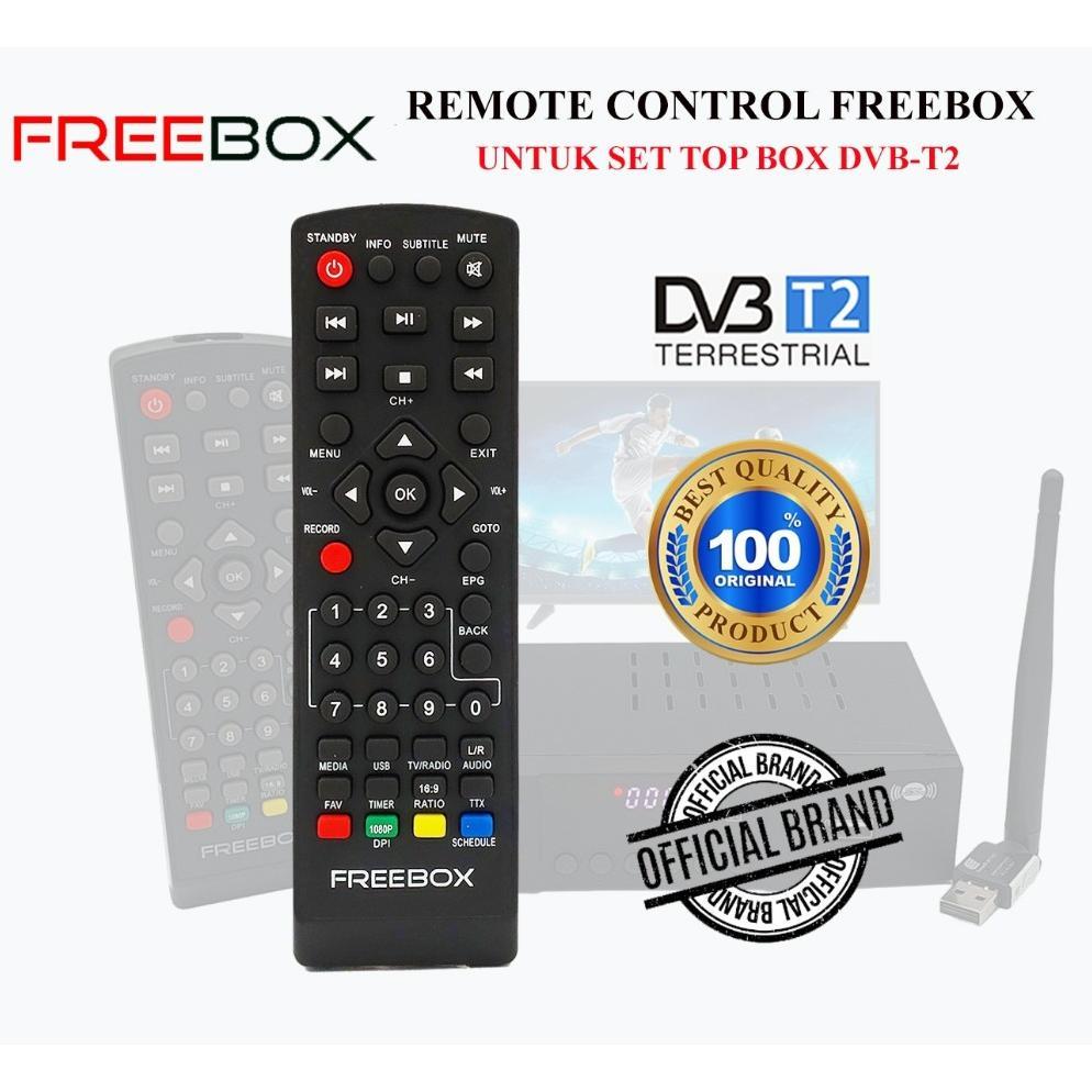 Remote Original STB Set Top Box Freebox H-1 Model Kotak