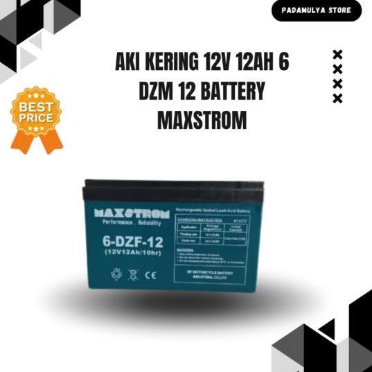 Aki Kering Battery Sepeda Listrik Selis 6 Dzf 12 Maxstrom 6 Dzm 12 Terbatas
