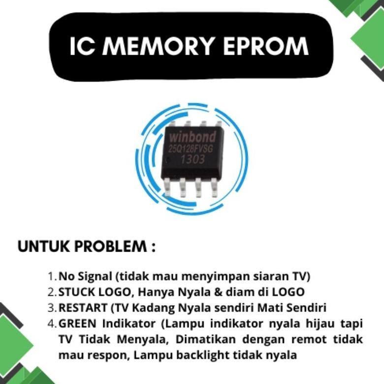 IC EPROM MEMORY TV SHARP 2T-C32GD1500i ORIGINAL // C32GD1500I // 32GD1500i