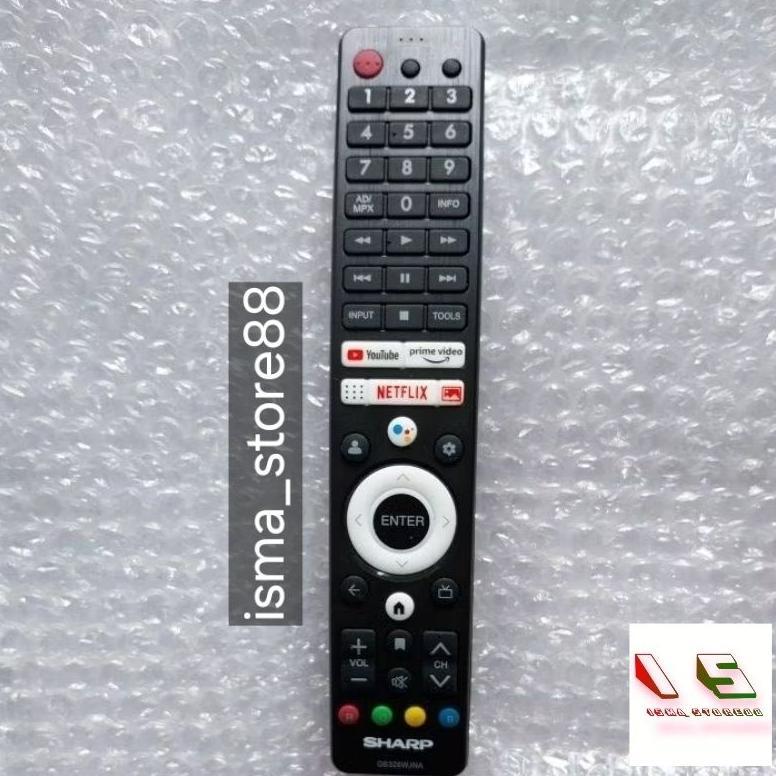 REMOT TV SHARP ANDROID TV GB326WJNA ORIGINAL Bluetooth voice Assistant