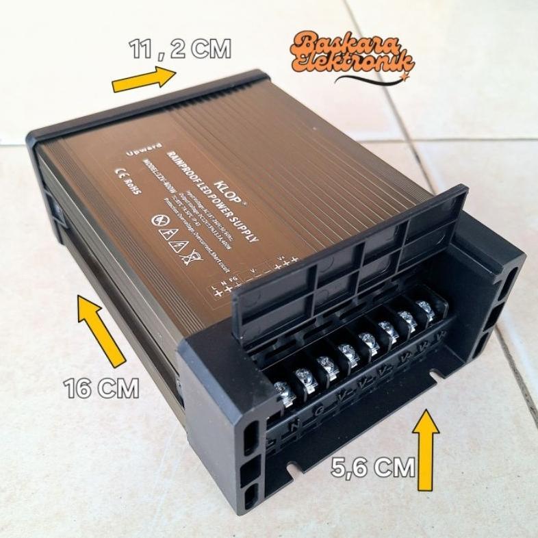 POWER SUPPLY WATERPROOF 12V 33A 400 WATT KLOP Power supply