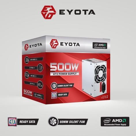 Power Supply Eyota 500W PSU Komputer 500Watt 500 Watt Power supply