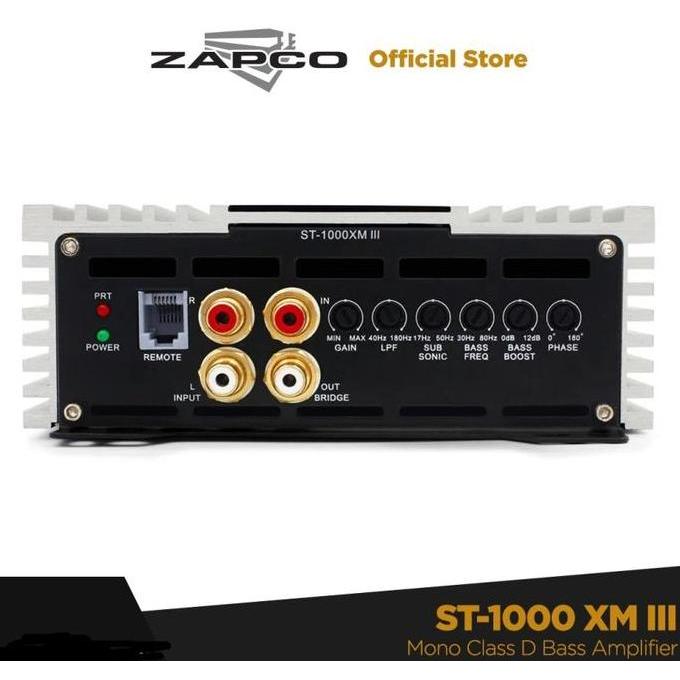 Monoblok Zapco ST 1000 XMIII ST1000 XM III Class D Original & Resmi Terlaris
