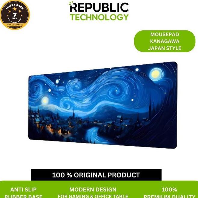 Republic Technology Mousepad Deskmat Kanagawa Japan Style