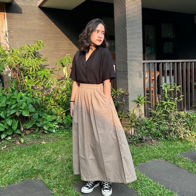 Rosie Skirt Byneeth - Rok Linen - Rok Basic - Rok Korean Style - Rok Ngembang