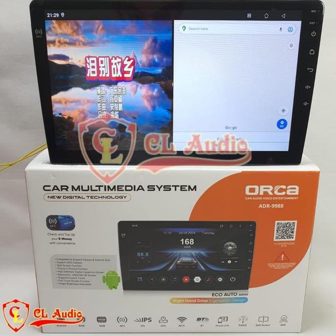 Head Unit Android ORCA Series 10 Inch Yaris /Vios 2014-2017 Terlaris