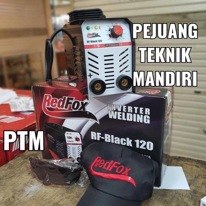 Terjangkau Mesin Las Inverter Redfox Mma 120 / Trafo Las Redfox Rf Black 120