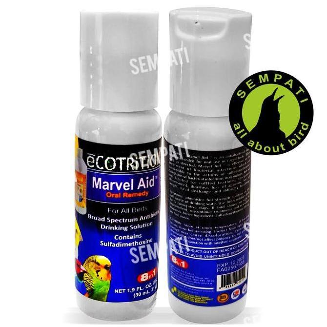 SEMPATI Marvel Aid Oral Remedy 30ml For All Bird Obat Burung Kakatua Finch Lovebird Murai Kacer Kena