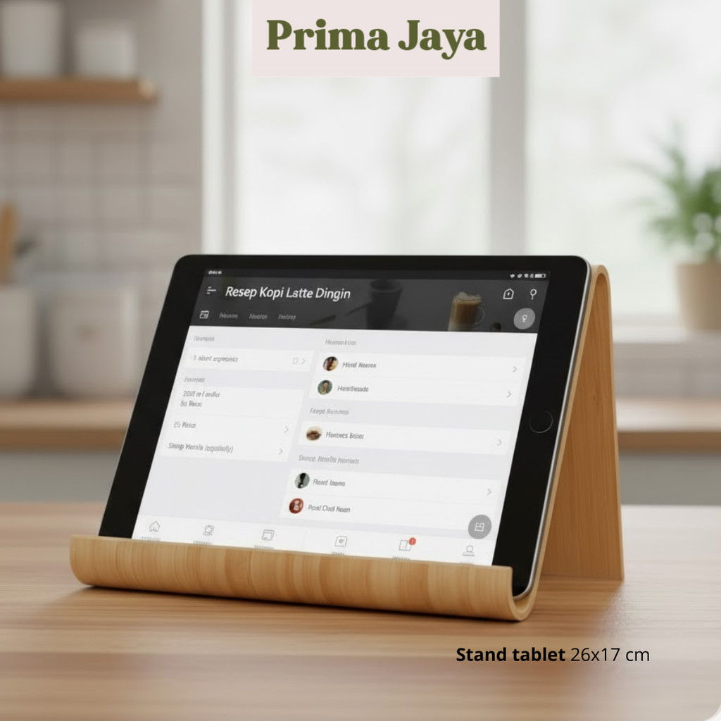 BEST CHOICE SWITZERLAND VVLL Stand tablet, bambu, 26x17 cm