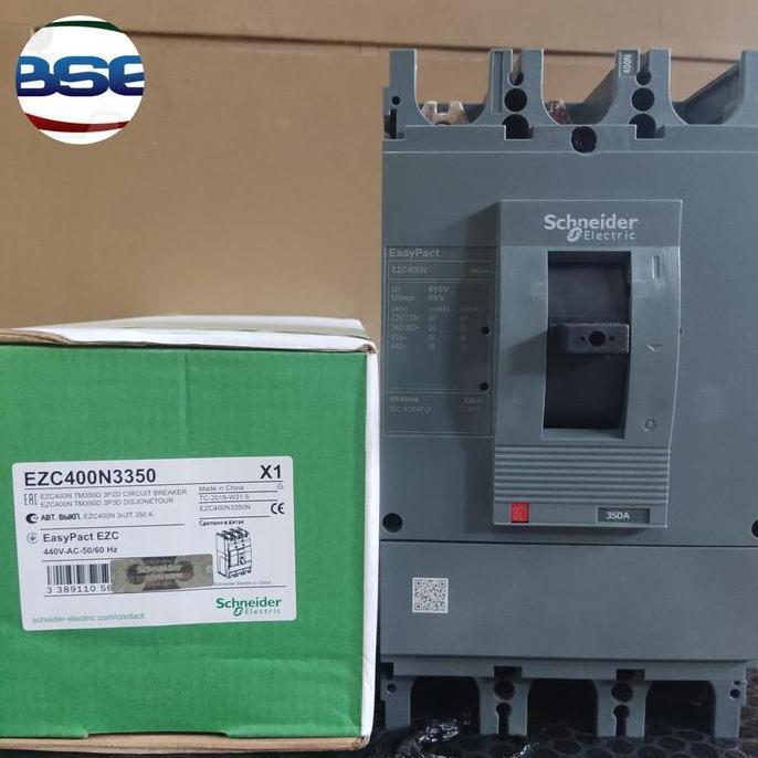 Murah MCCB schneider EZC400N 350A 3P Schneider Non COD