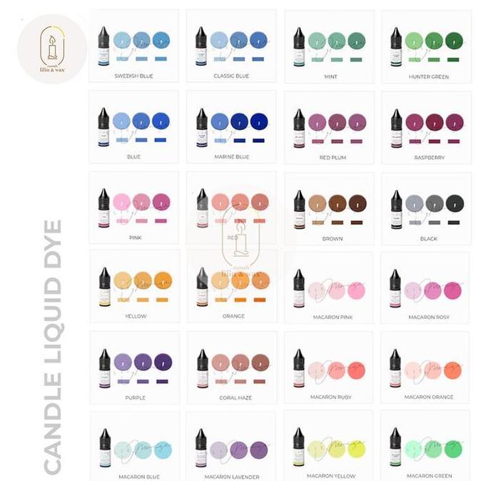 Promo Pewarna Cair Lilin Aromaterapi Import - Pewarna Resin - Oil Base COD