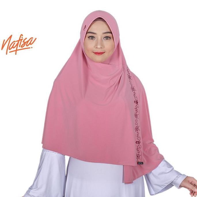 Nafisa Harmoni | Hijab Bordir | Jilbab Bergo Premium Adem