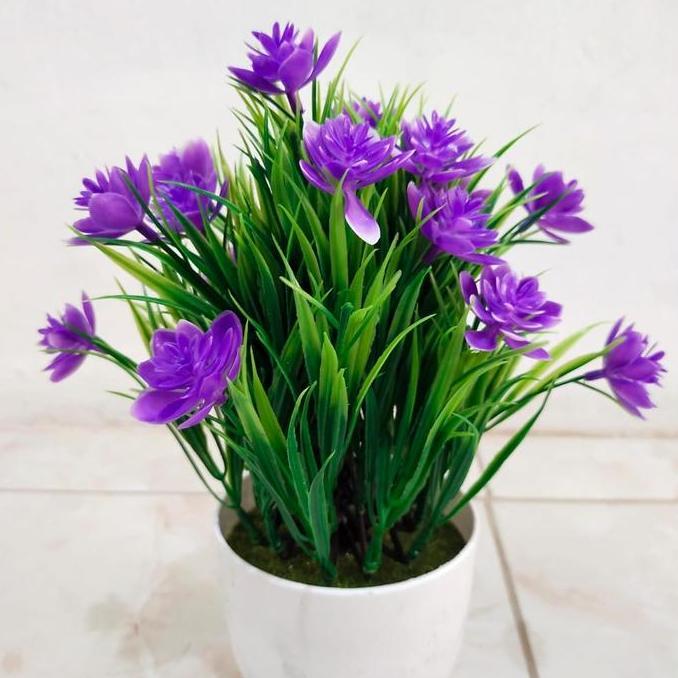 Promo POT BUNGA PETUNIA/VAS BUNGA/DEKORASI/BUNGA PLASTIK/ARTIFICAL COD