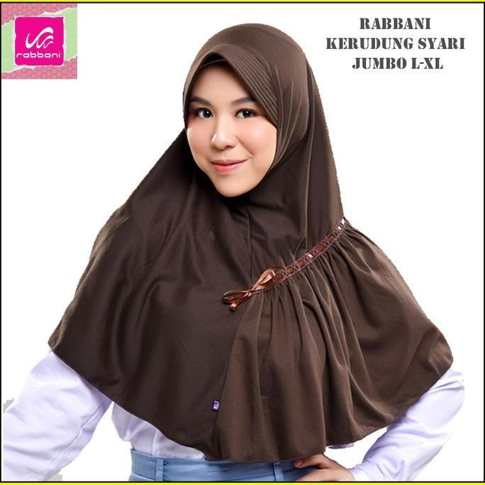 Rabbani Kerudung Syar'i Amira Jumbo- Kerudung Sekolah / Jilbab / Hijab 100% Panjang Renda