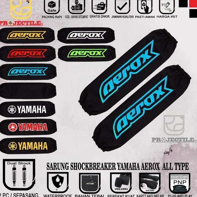 DS55 - Sarung shock AEROX sarung shok belakang motor YAMAHA NMAX XMAX YSS