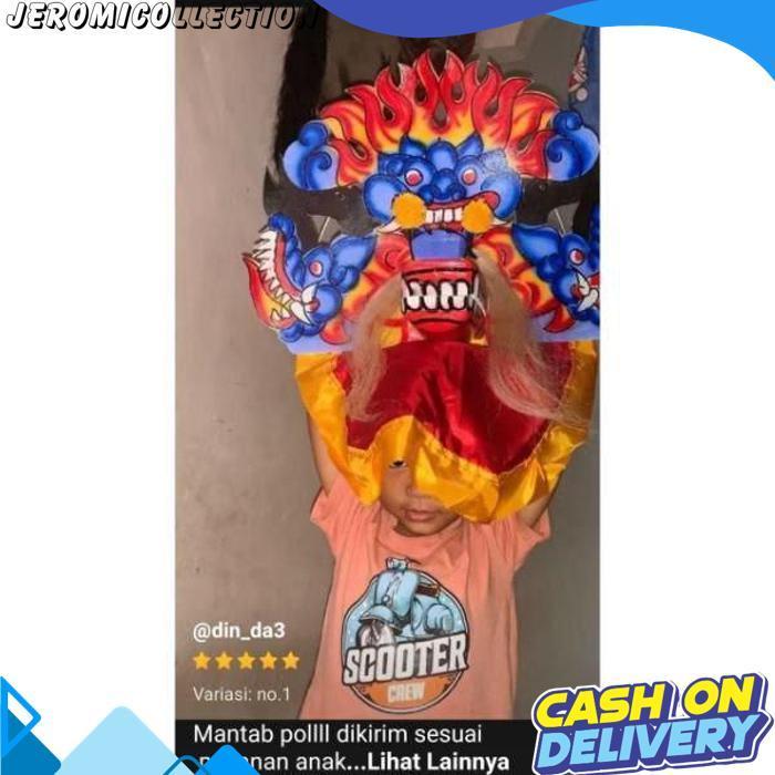 Barongan Anak Kayu Spons Caplokan Devil Reog Ponorogo Asli | Mainan Tradisional Jaranan Br 1114