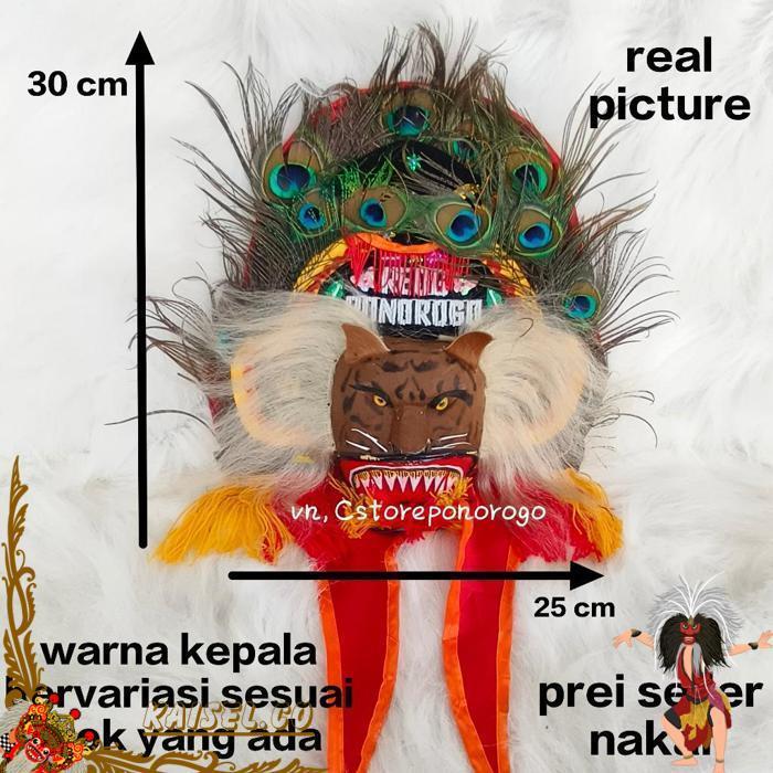 Reog Asli 30 Cm / Reog Anak / Reog Asli / Reog Ponorogo / Reog / Ponorogo / Barongan / Devil / Ganon