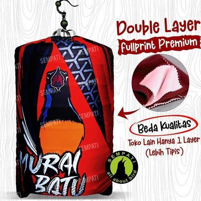 SEMPATI Krodong Sangkar Murai No 1 Bahan Jersey Premium Fullprint Design Motif Burung Murai Kerodong