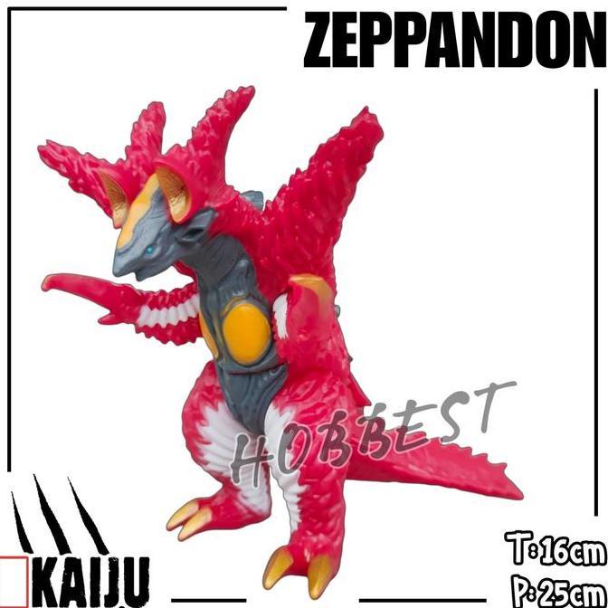 Kaiju ZEPPANDON - Action Figure Miniatur Pajangan Mainan Monster Kaiju Monster Ultraman Zero Godzill