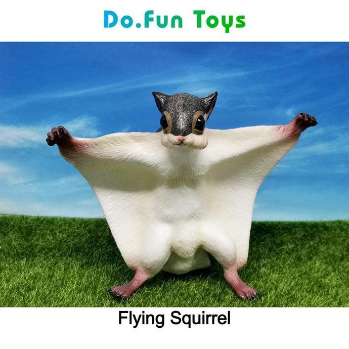 Flying Squirrel Animal Figure/ Miniatur Binatang Tupai Terbang