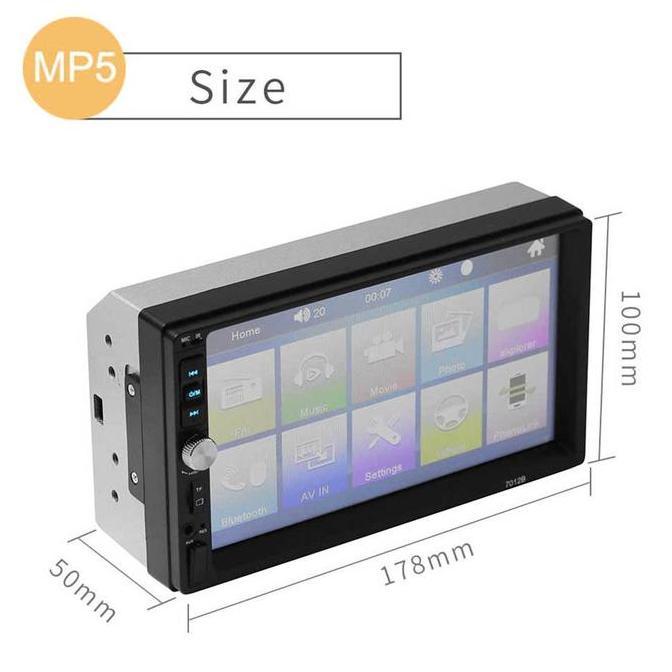 Kamera Termasuk2 Din Radio Mobil 7 Inch Head Unit Bluetooth Audio TV Mobil Touch Screen Android Car 