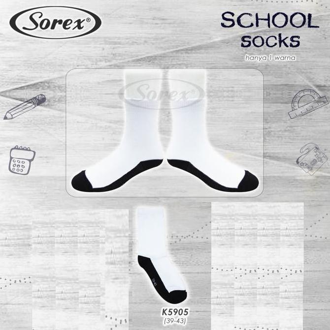 Kaos Kaki Sekolah Ukuran 39 43 Sorex K5905