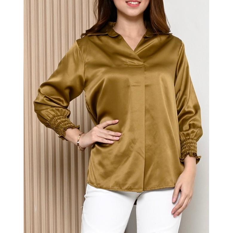 Blouse Keren/Kemeja Wanita/Atasan Wanita/Kemeja Satin/Blouse Satin