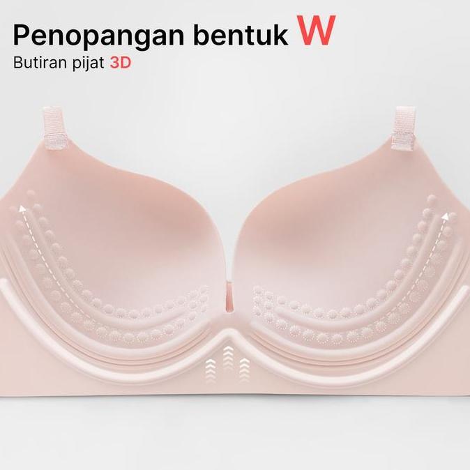 GRENEY-Bra 2pcs seamless anti kendur menopang PD tanpa kawat tanpa tali mengumpulkan One Piece Warna