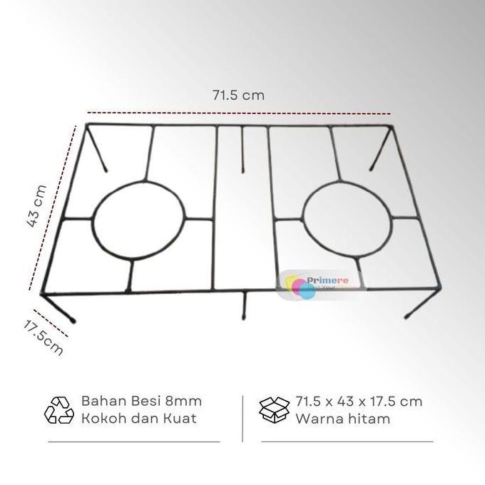 Tatakan Kompor Gas Rinnai 2 Tungku / Dudukan Besi Kompor Gas