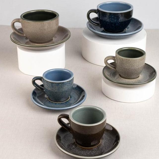 Brewsuniq Translucent Coffee Cup Espresso Cangkir Kopi Cafe Coffee Specialty Cups Mug Gelas Cangkir 