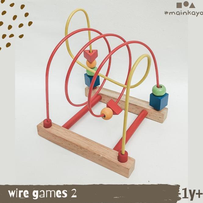 Main Wire Game Mote Kayu Luncur Besar Mainan Motk Edukatif