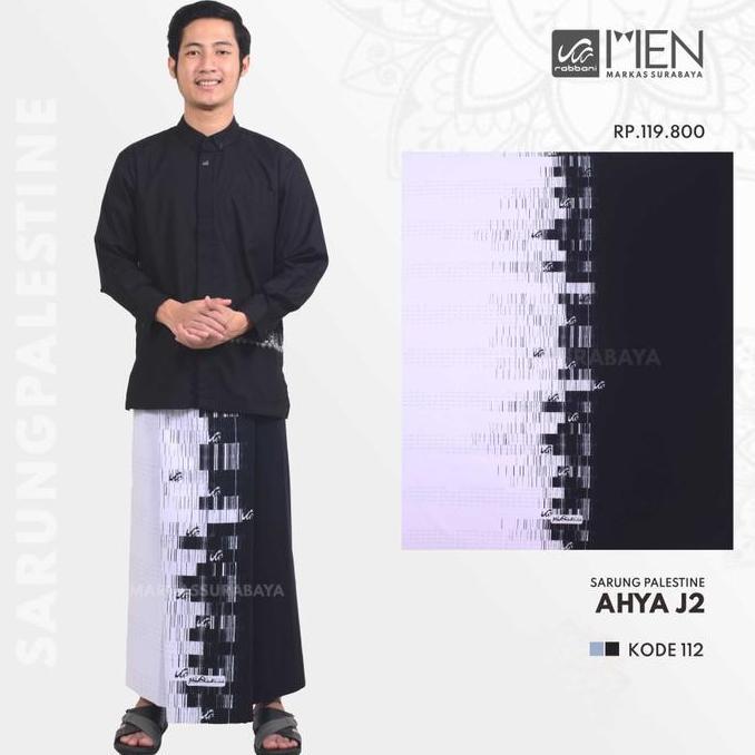 Sarung Rabbani Palestina Ahya J2 Pth Htm Dan Pth Navy Motif Palestine Terlaris