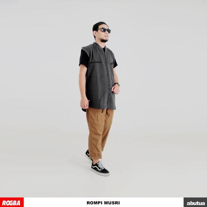 Rompi Musri Rogba M -XXXL Fleeca Diamond Tebal - Rompi Sholat Motor Pria Riders Dewasa Jumbo Big Siz