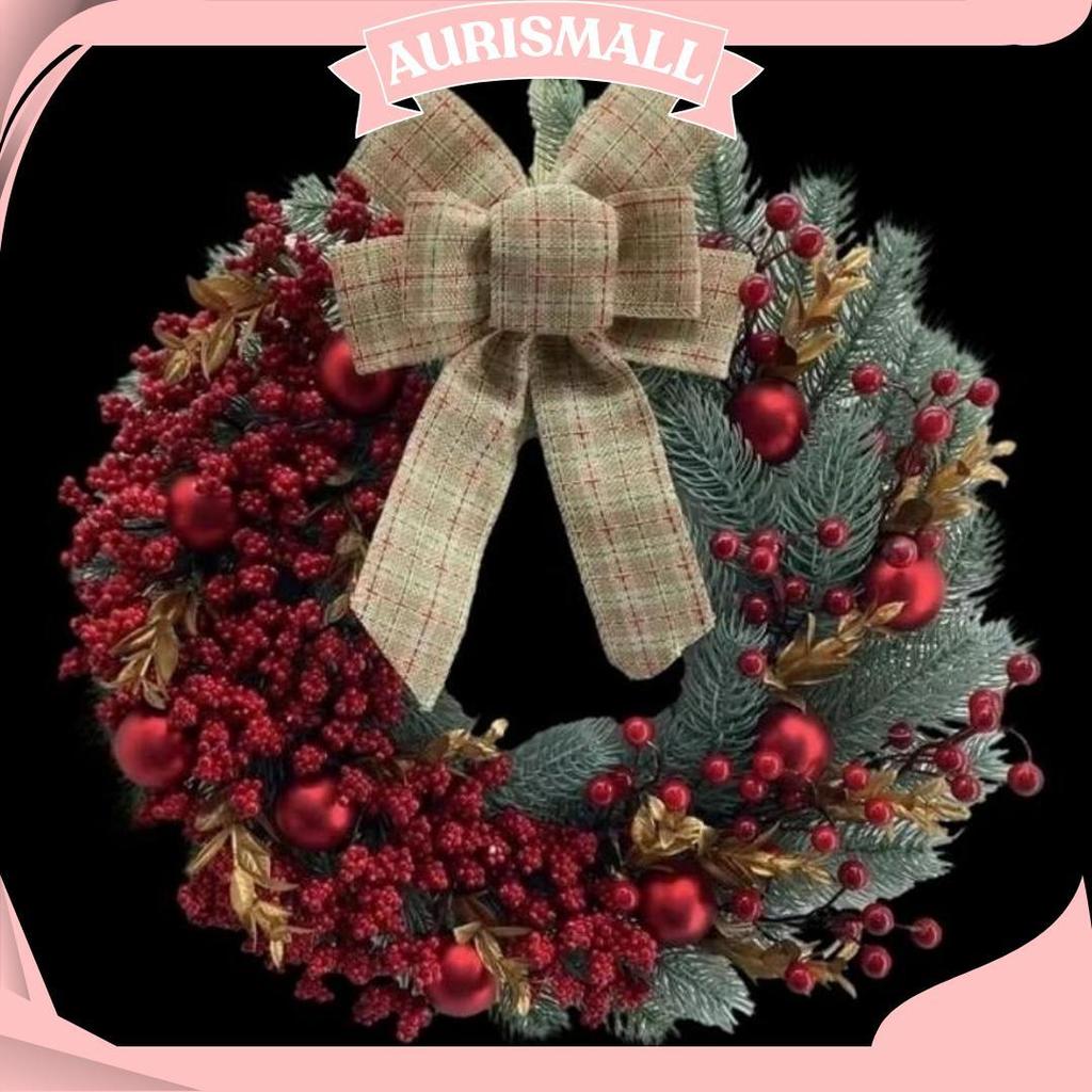 Premium 40Cm Garland Pintu Natal Garland Bulat Dekorasi Natal Dpc Sale