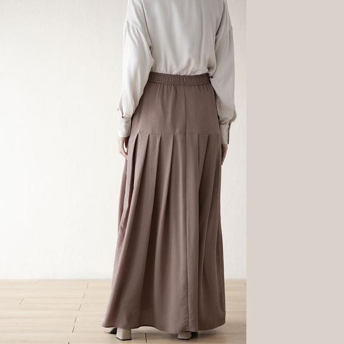 Sharvani Skirt by Aska Label - Rok wanita pinggang karet details lipit dan kantong Terlaris