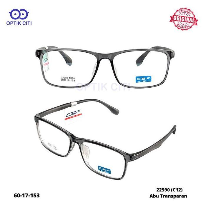 FRAME KACAMATA PRIA KOTAK SIZE BESAR CBF 22590 ORIGINAL RINGAN LENTUR