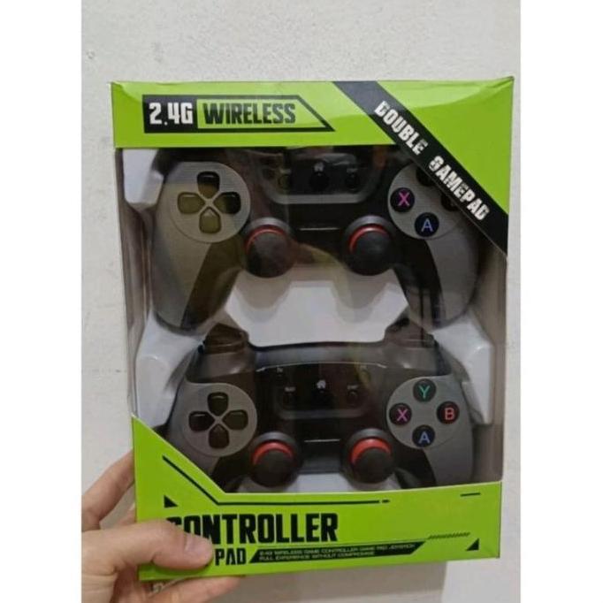 Gamepad Double Wireless Turbo - Joystick Pc Controller Gaming Komputer Wireless Turbo 2.4ghz