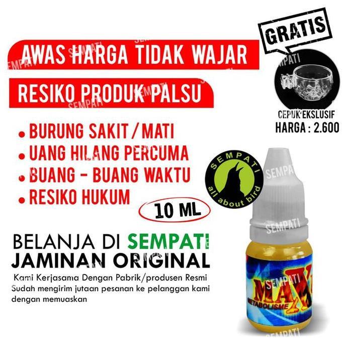 SEMPATI Maxi Max Metabolisme Metabolis High Level Hore Obat Penggacor Vitamin Doping Burung Murai Ba
