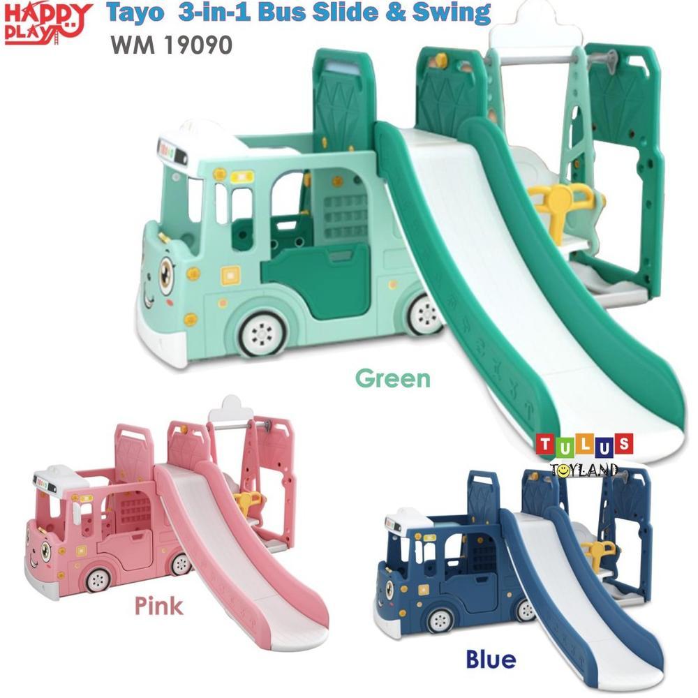 parafelaa  - perosotan tayo 2 in 1 / 3 in 1 mainan anak light truck slide swing