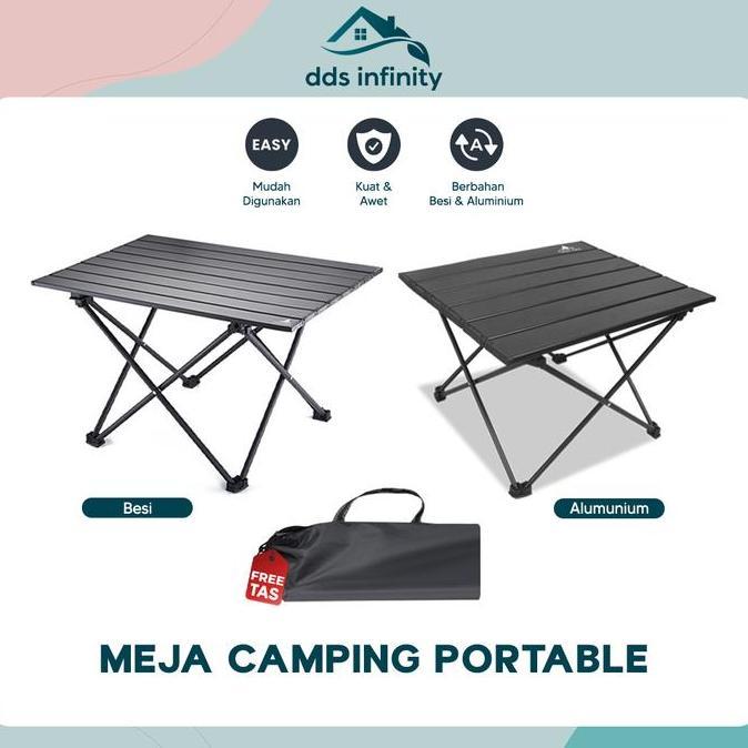 Meja Lipat Outdoor Aluminium Meja Lipat Camping Meja Lipat Portable