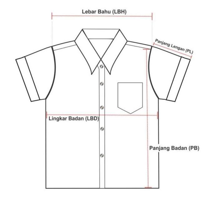 kemeja sd batik dasar merah seragam sekolah mr.ben