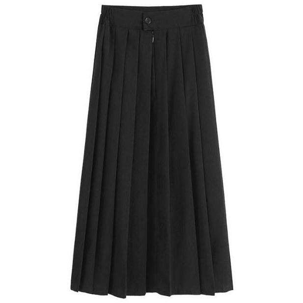 Rok Panjang Plisir/Plisket/Lipit Hitam SD