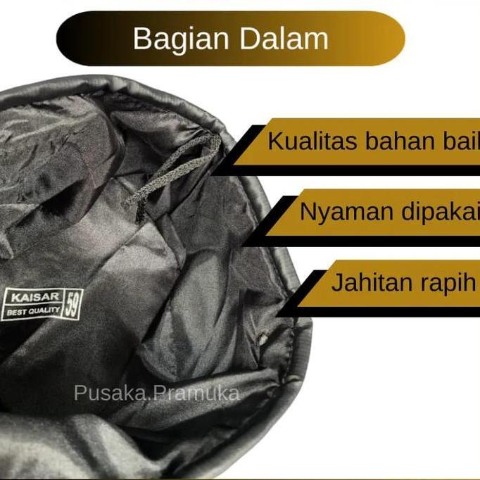 Topi Baret pramuka premium/ Baret laken pramuka tebal/Baret bagus/Baret pramuka SD SMP SMA pembina