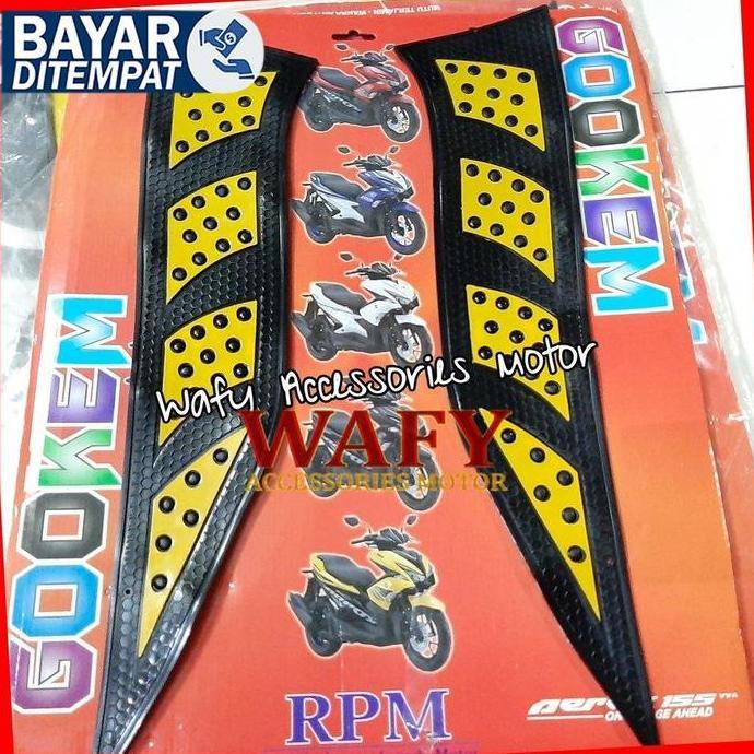 DE105 - Karpet Aerox Karpet Bordes Motor Aerox 155 Vva 2016/2017/2018/2019 Yamaha Aerox 155