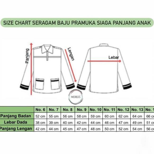 ''Salle" Seragam Pramuka Siaga Panjang Bahan Rapilo/Laricci Perempuan Termurah