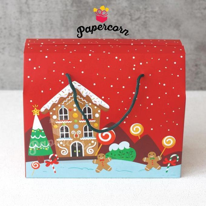Gable Box Christmas Uk 24 X 12 X 20 Cm