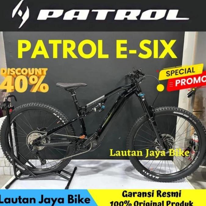 Terbaru Sepeda Gunung Patrol E Six Fork Fox Float 38 E-Bike
