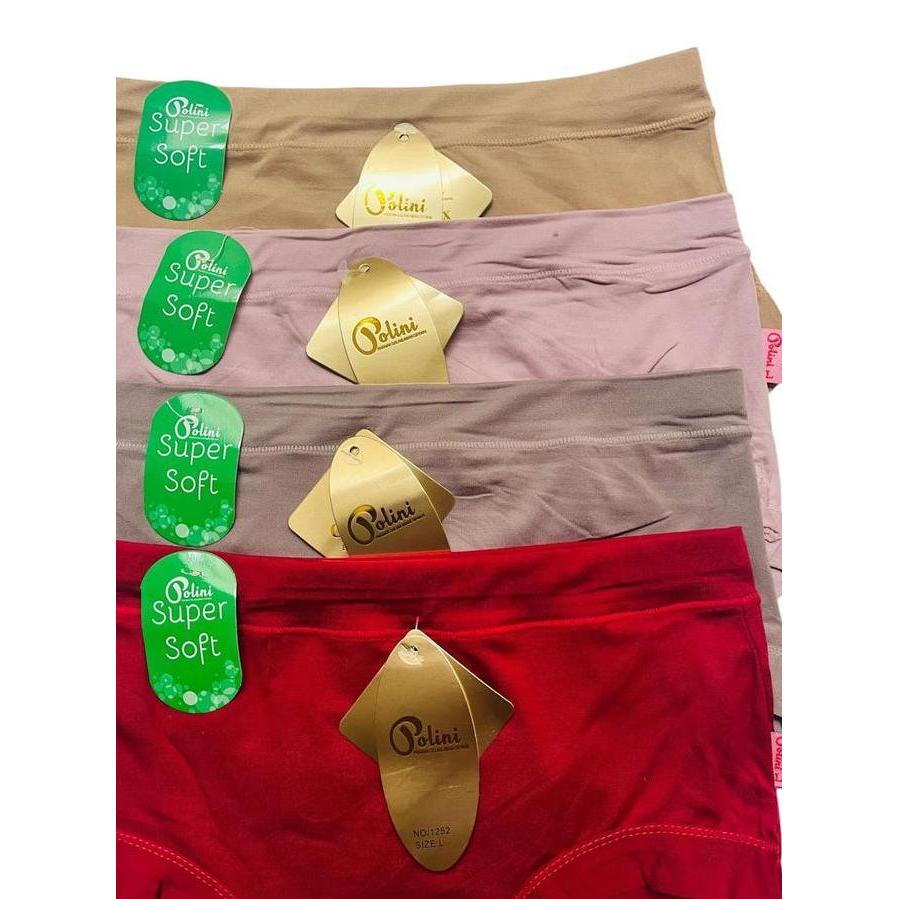 Polini Cd Wanita Premium Isi 3-6.12 Spandek Katun Adem Size M.L.Xl.Xxl.Xxxl Lembut Nyaman Dewasa Mot