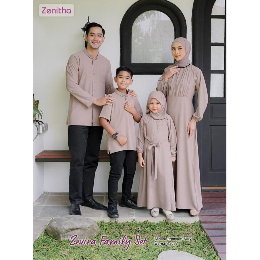 Zenitha Sarimbit Zevira Set - Sarimbit Keluarga Lebaran Couple Family Set Premium